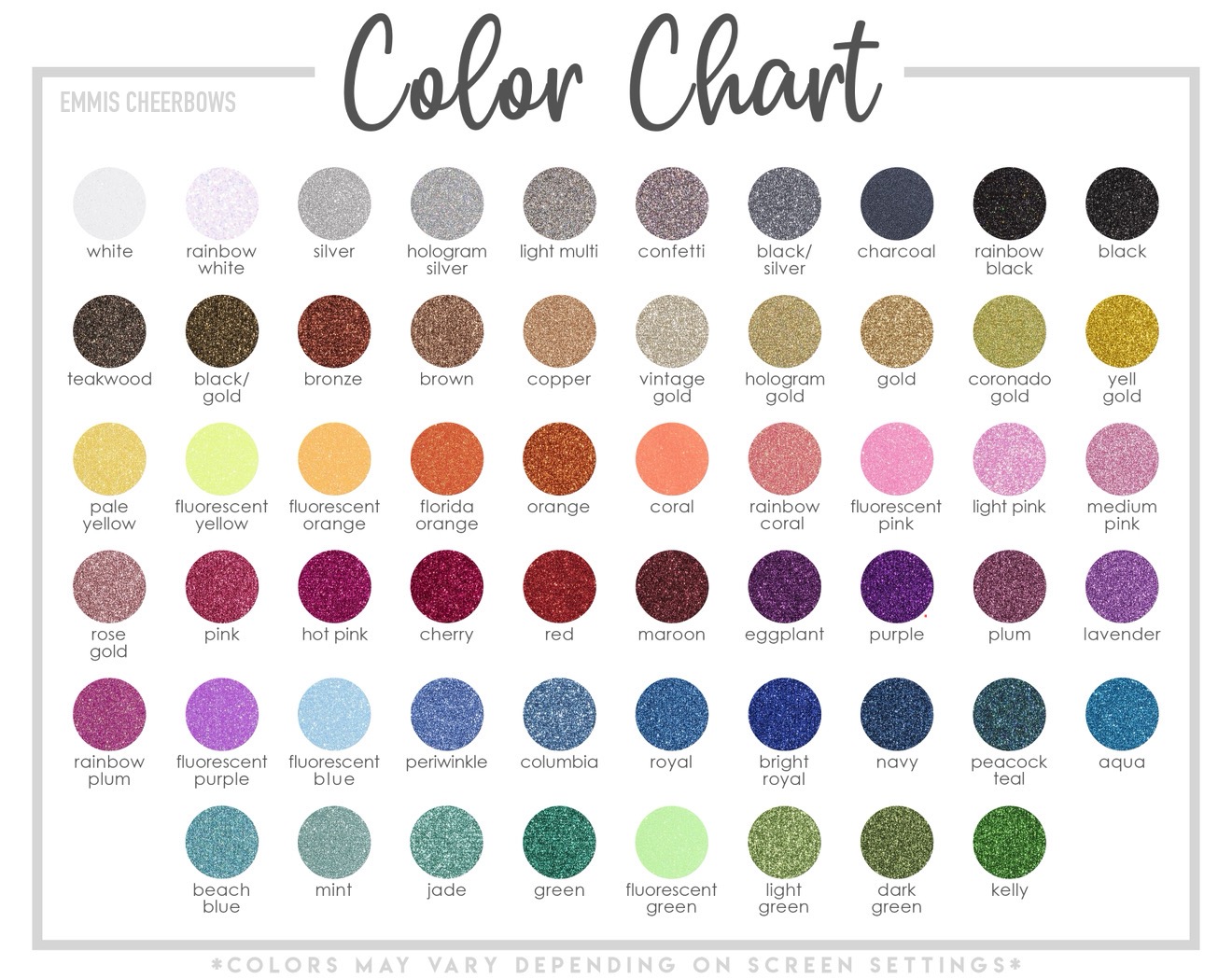 Glitzer Cheerbow - Rhinestone Nr. 5