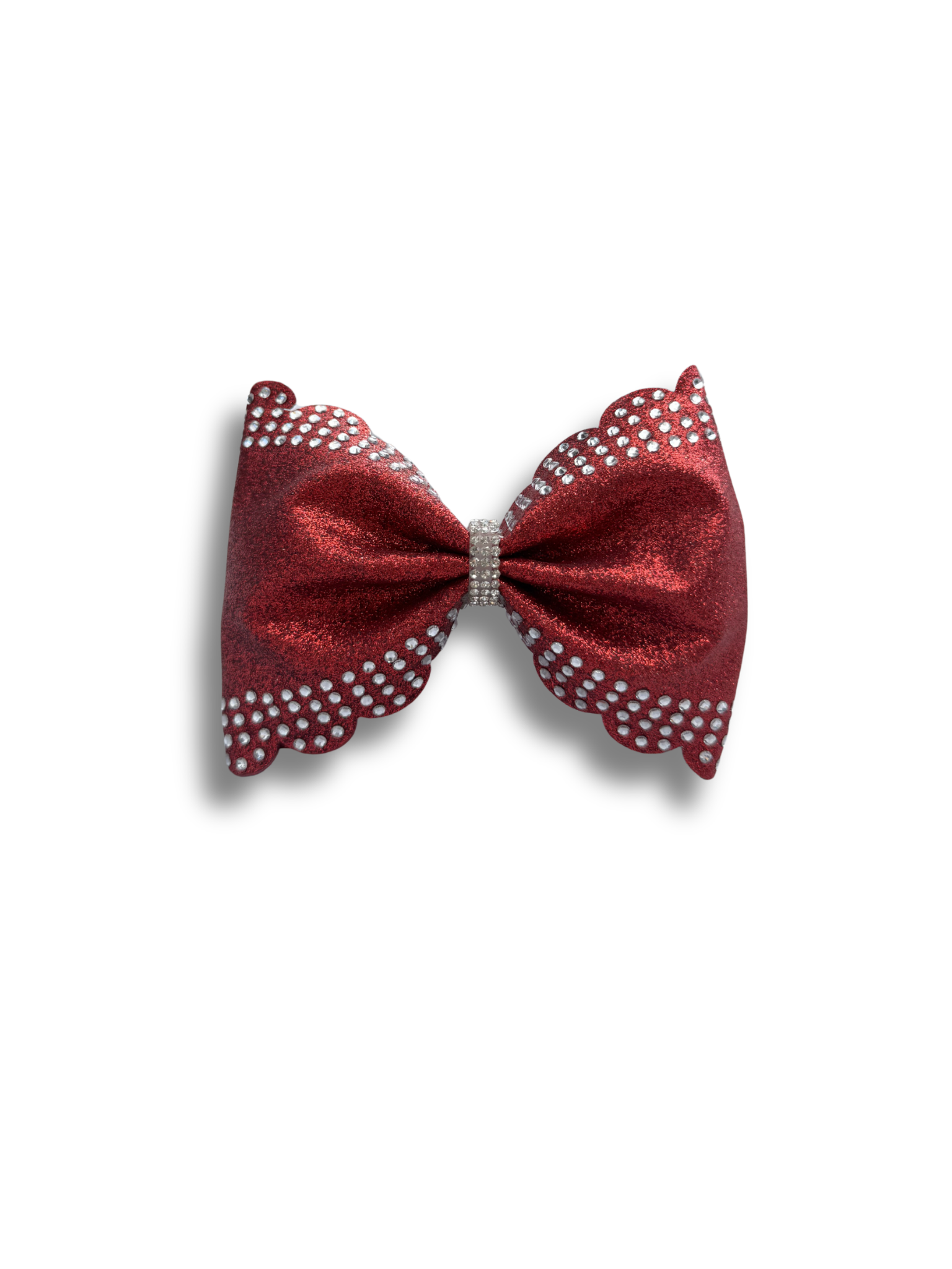 Scalloped Tailless Bow - Rhinestone Nr. 1