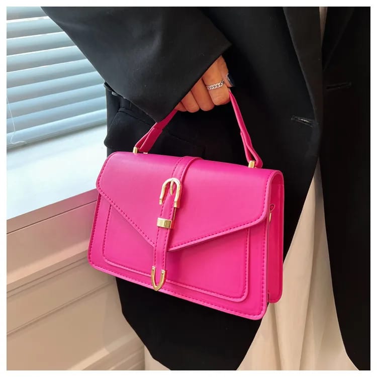 Bolso de mano fucsia
