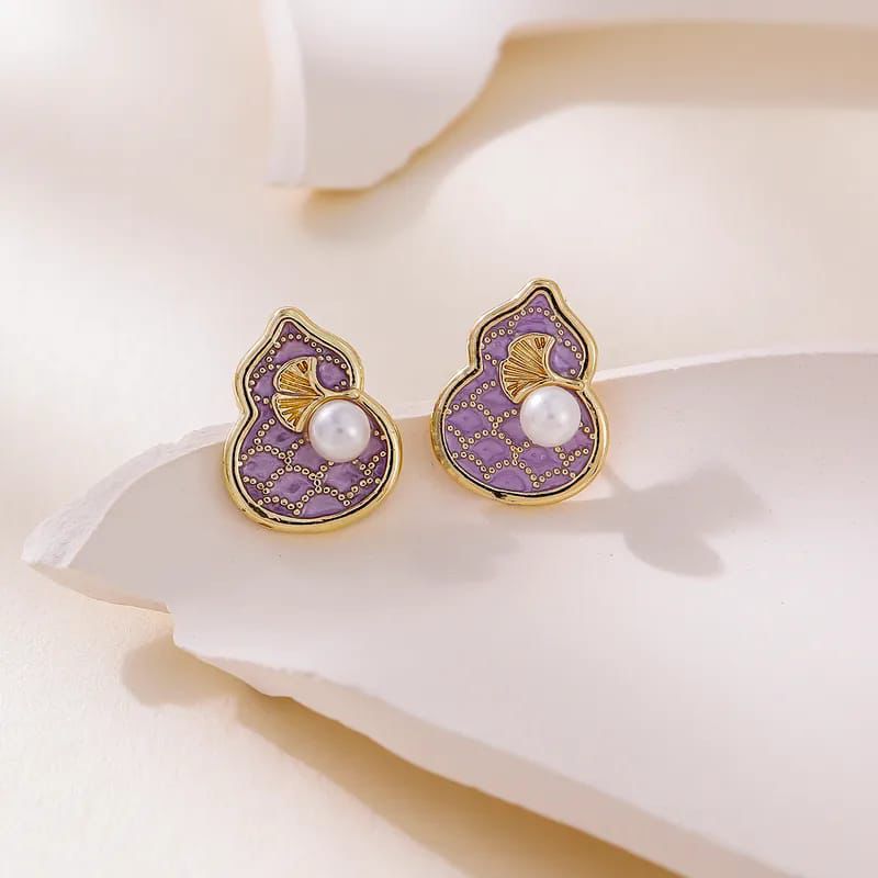 Aretes Para Niña Perla y Oro