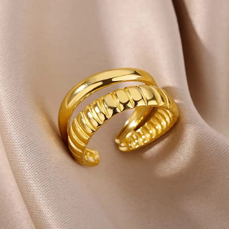 Anillo ajustable dorado