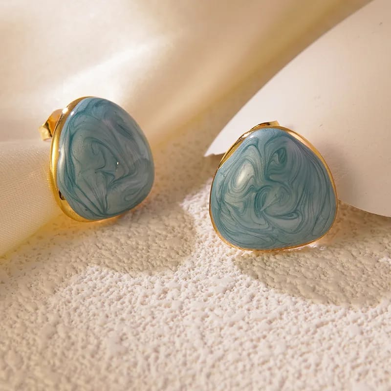 Aretes de piedra turquesa