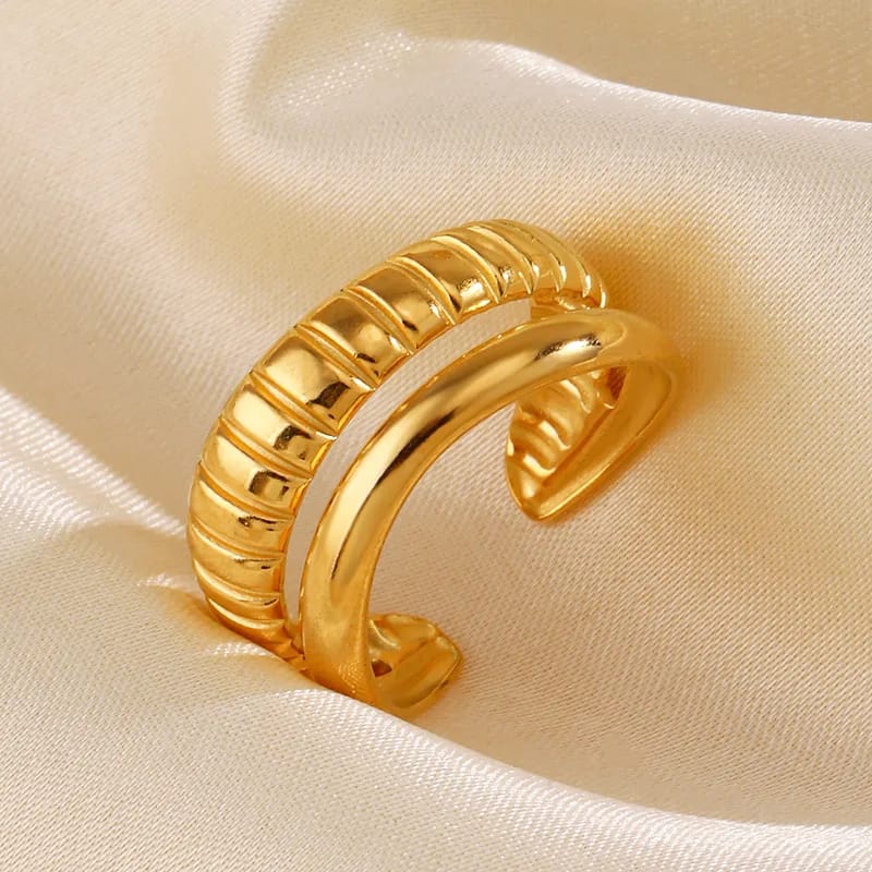 Anillo ajustable dorado