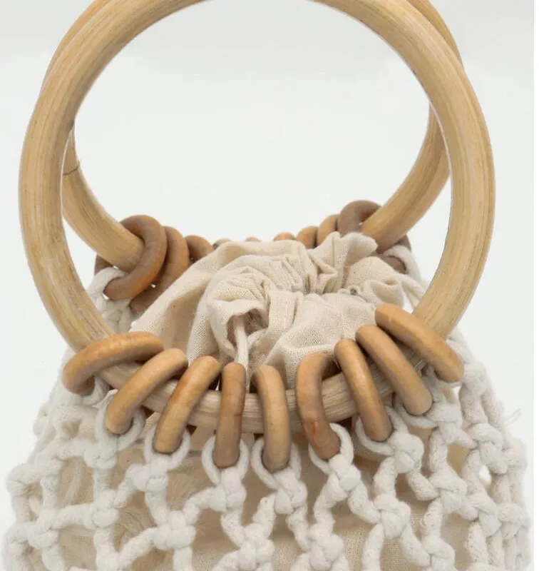 Bolso tejido de mano