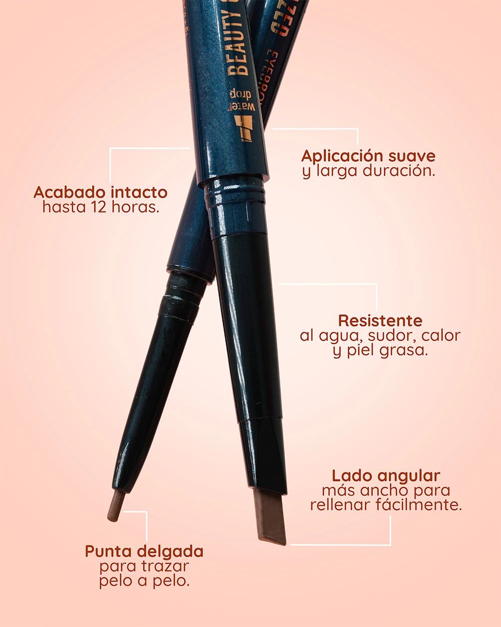 Lápiz Para Cejas Profesional Doble Punta