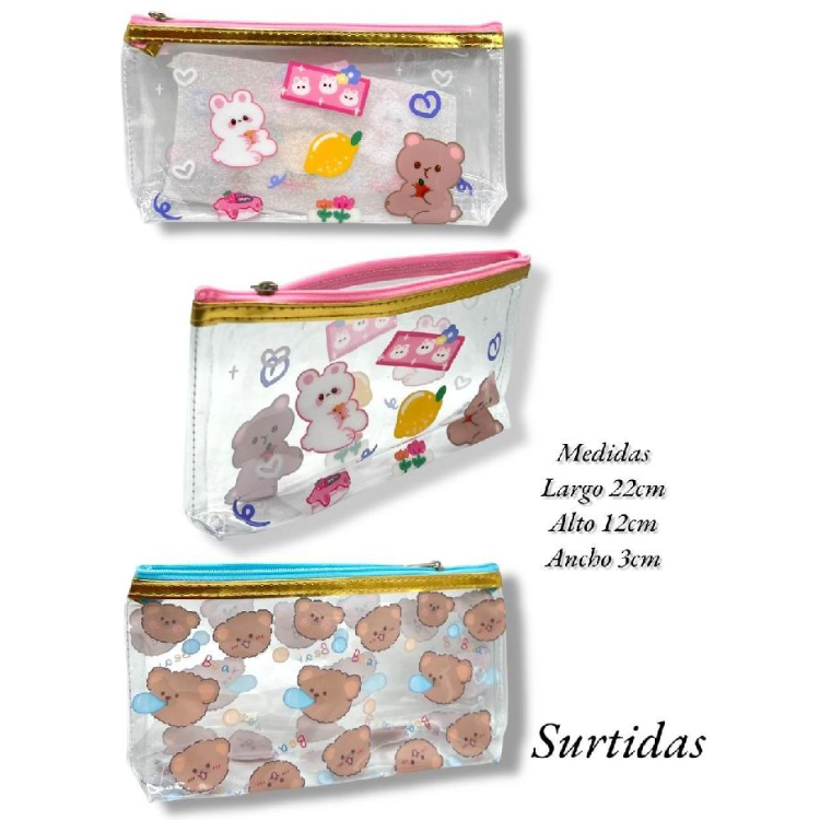 Cosmetiquera Transparente Surtida