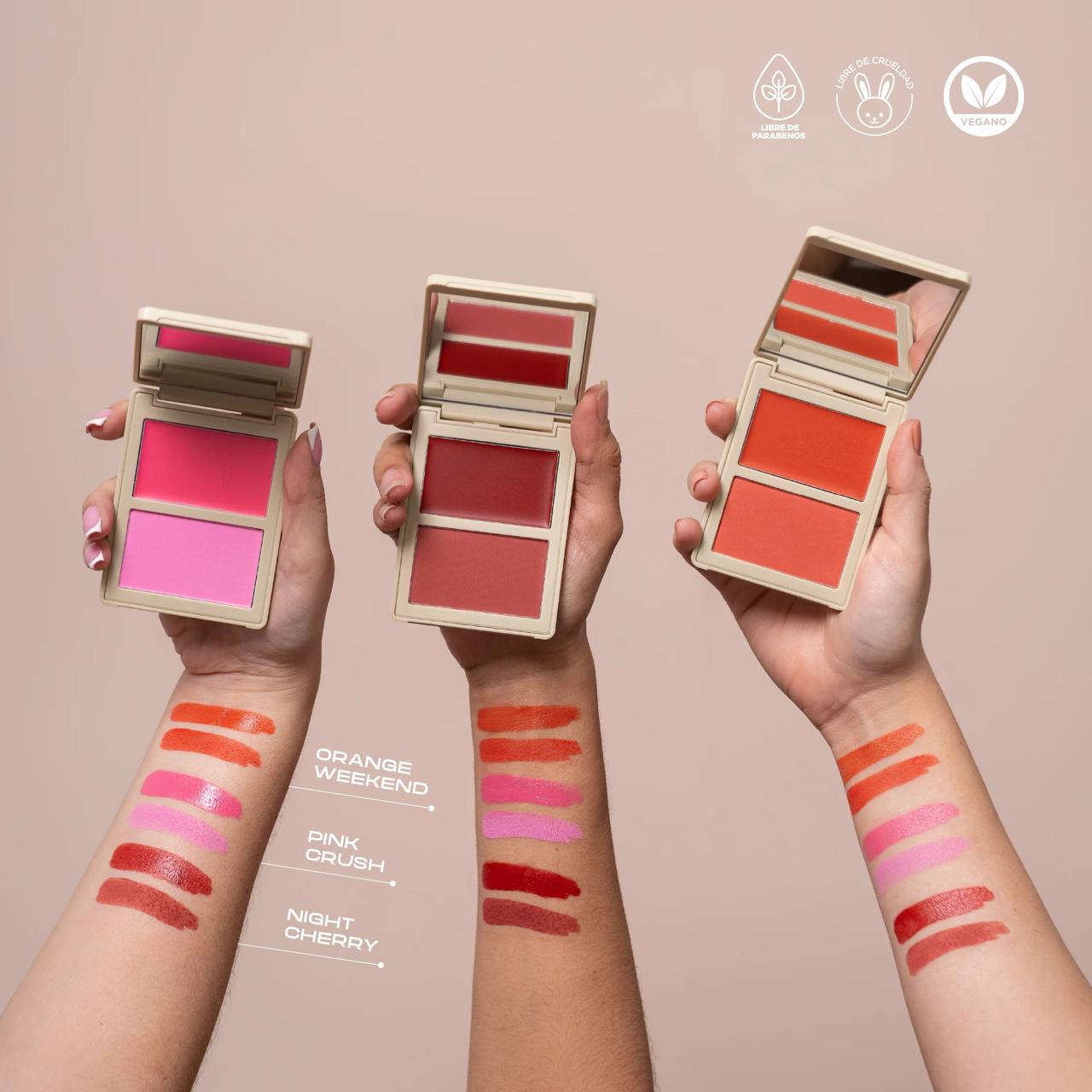 Rubor en Dúo Allure Crema y Polvo Compacto 