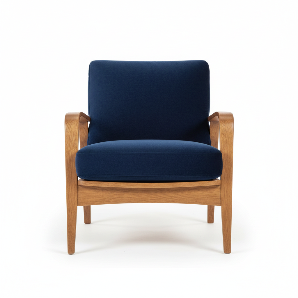 Modern Oak Armchair