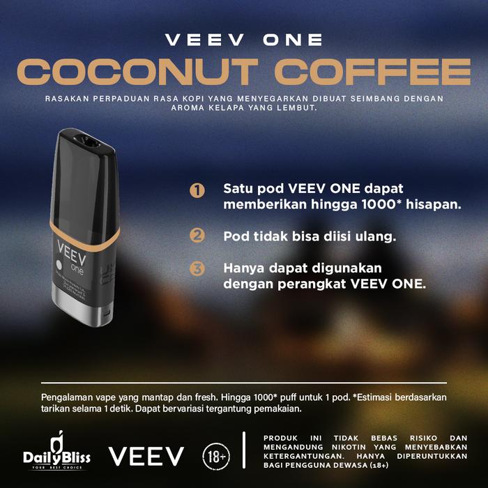 VEEV ONE CARTRIDGE COCONUT COFFEE POD ORIGINAL