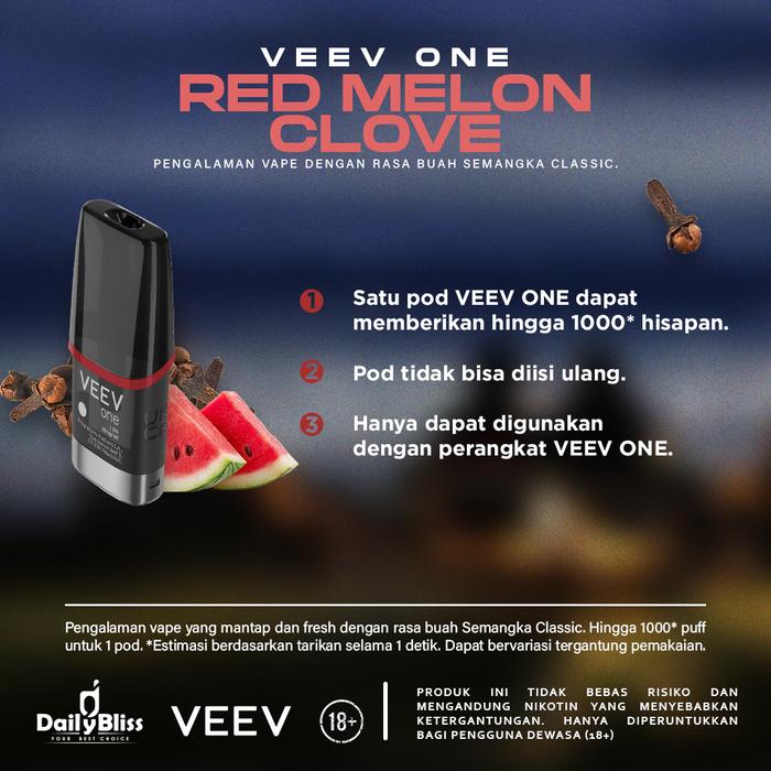 VEEV ONE CARTRIDGE RED MELON CLOVE POD ORIGINAL