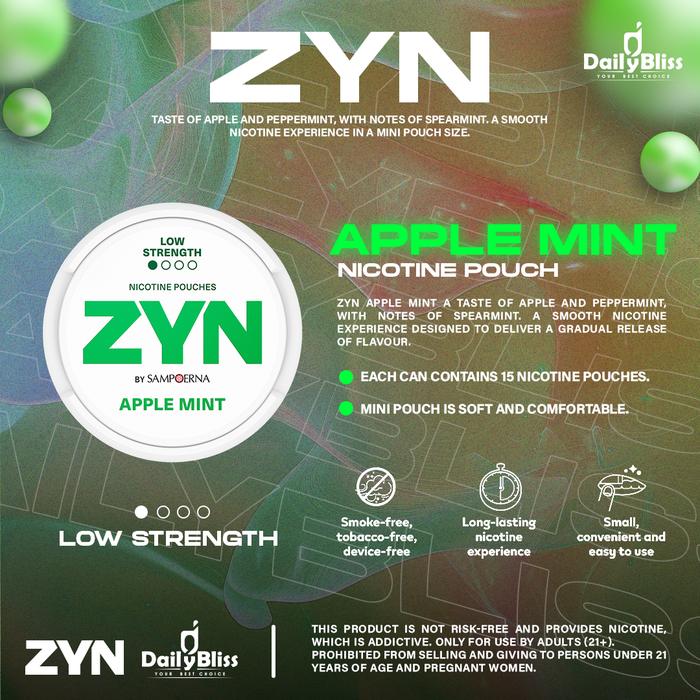 ZYN APPLE MINT MINI DRY 15S ORIGINAL