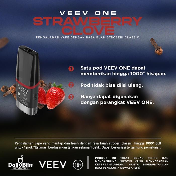 VEEV ONE CARTRIDGE STRAWBERRY CLOVE POD ORIGINAL