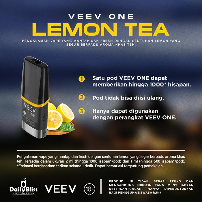 VEEV ONE CARTRIDGE LEMON TEA POD ORIGINAL