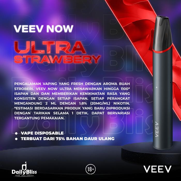 VEEV NOW ULTRA STRAWBERRY DISPOSABLE