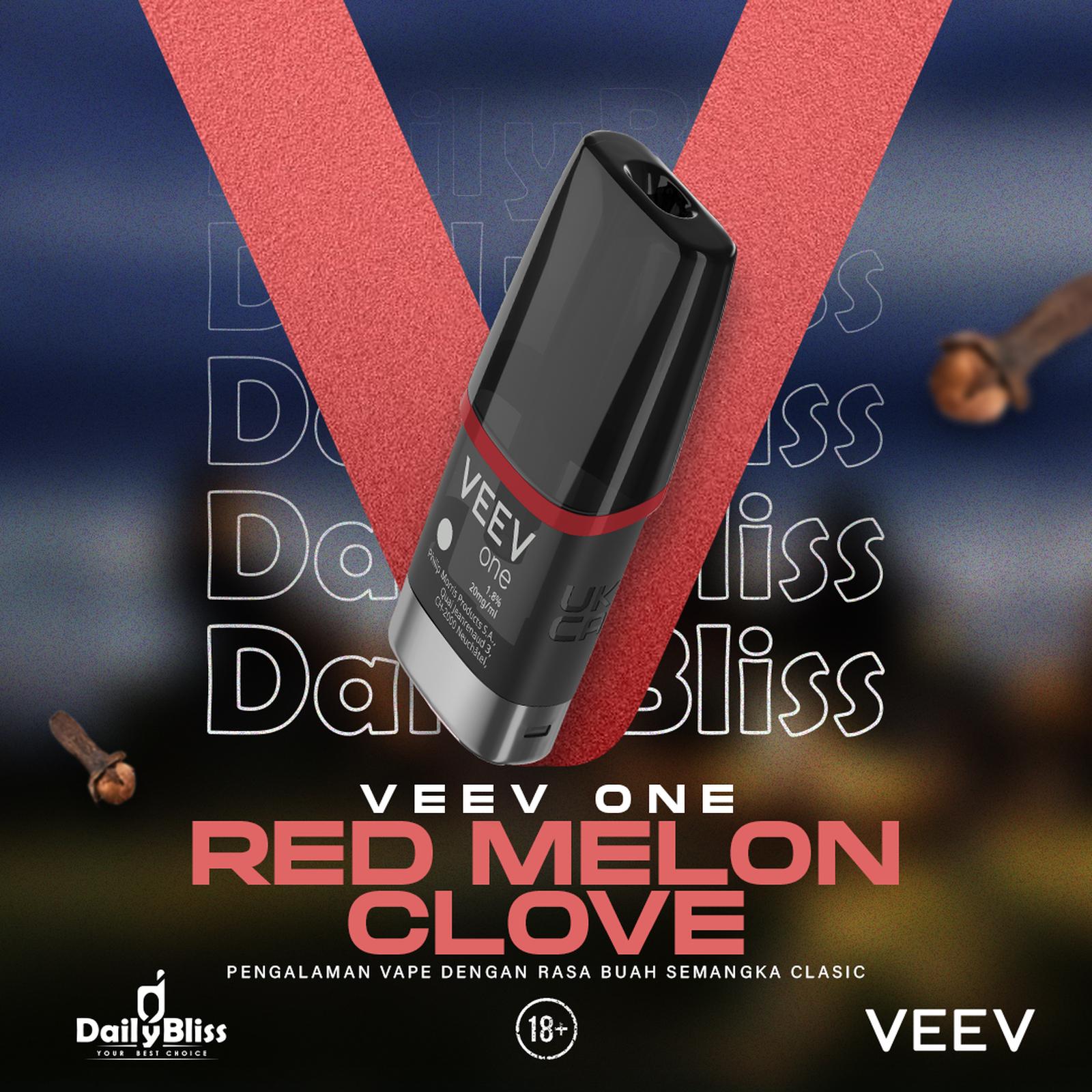 VEEV ONE CARTRIDGE RED MELON CLOVE POD ORIGINAL
