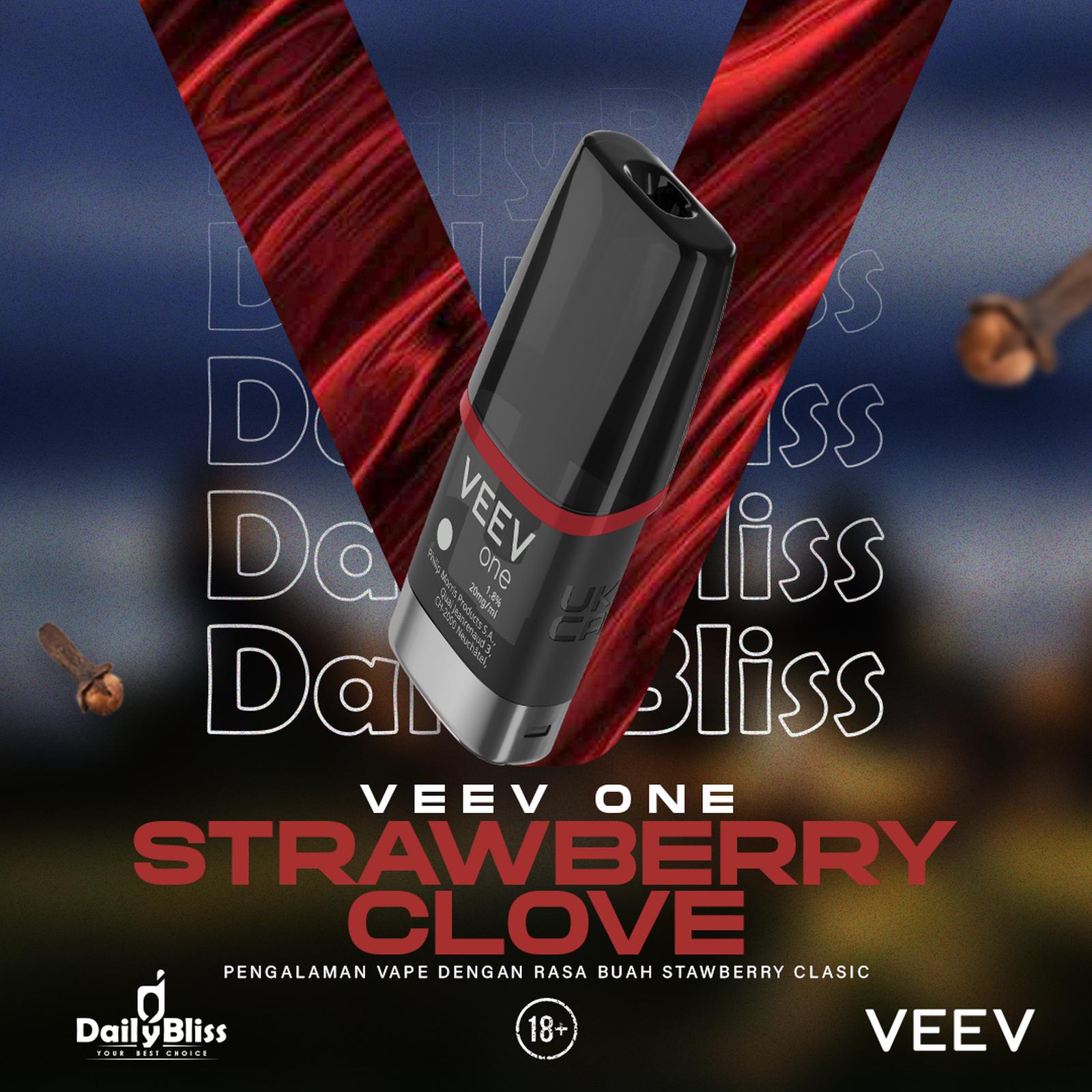 VEEV ONE CARTRIDGE STRAWBERRY CLOVE POD ORIGINAL