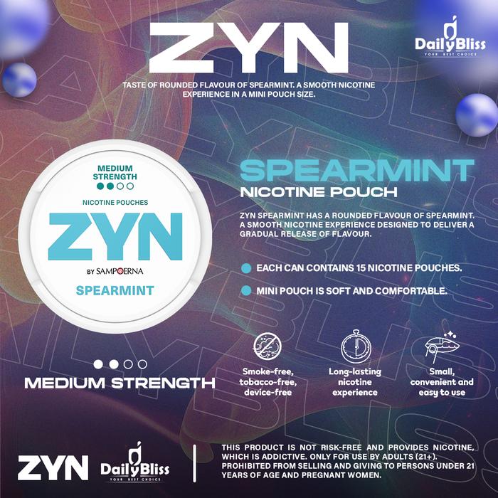 ZYN SPEARMINT MINI DRY 15S ORIGINAL