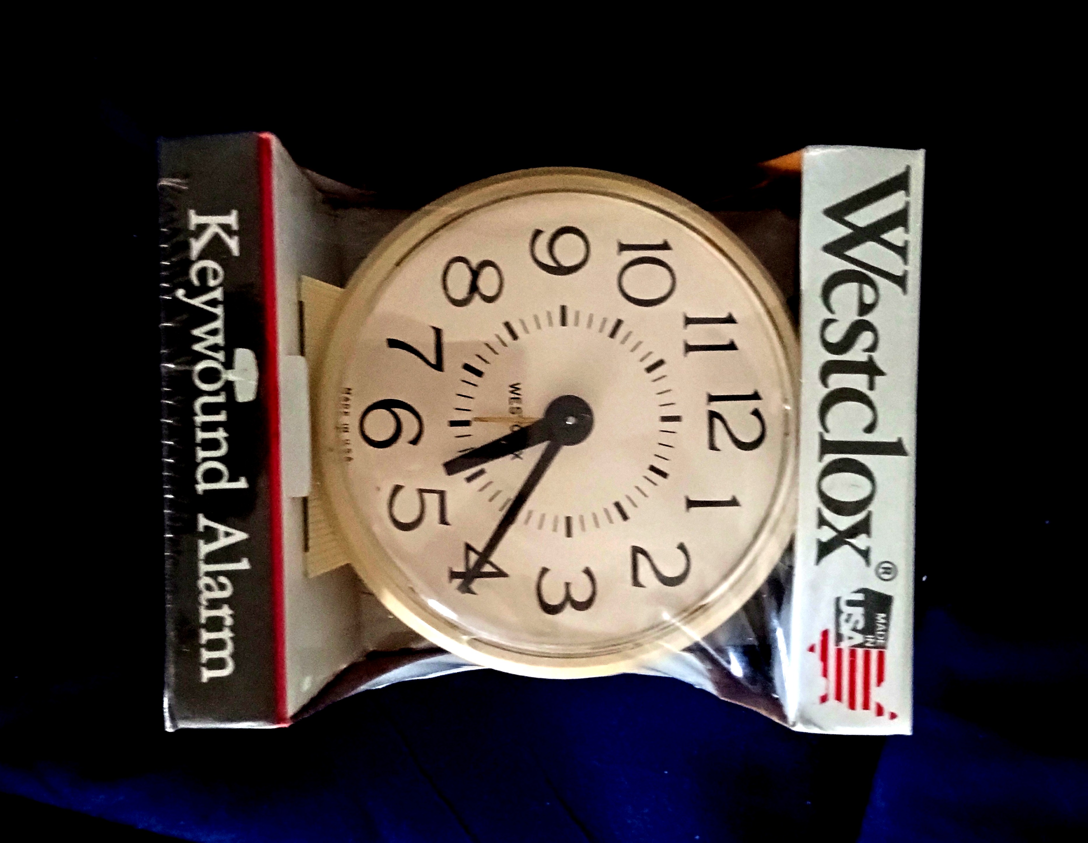 BRAND NEW VINTAGE * WESTCLOX Keywound Alarm Clock Still Sealed in Cello!