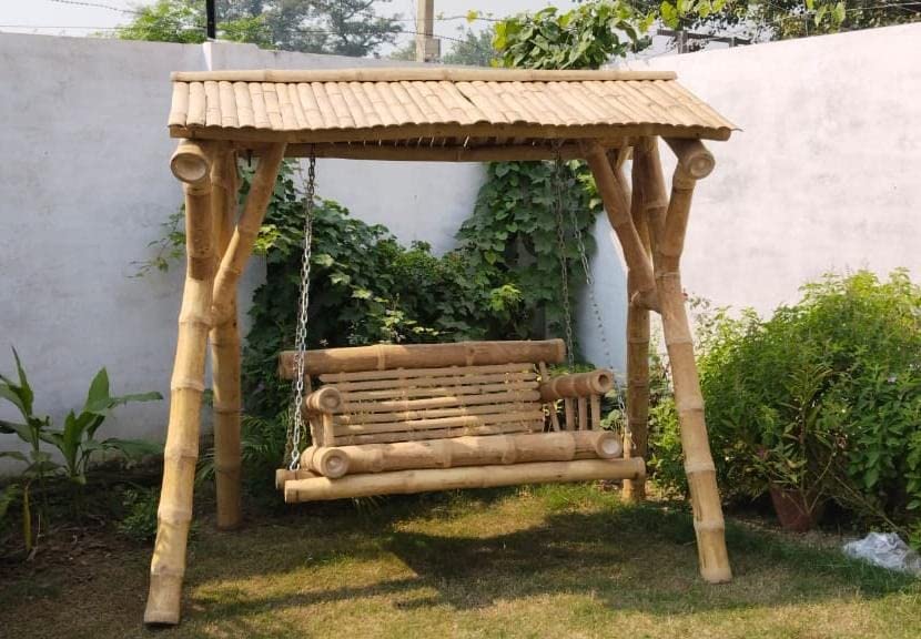 Premium Handcrafted Bamboo Swing (Garden Jhula)