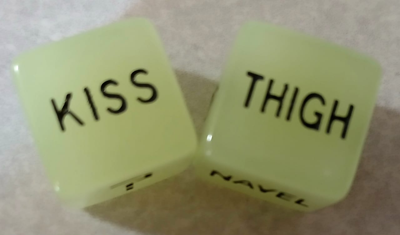 Glow in the dark dice