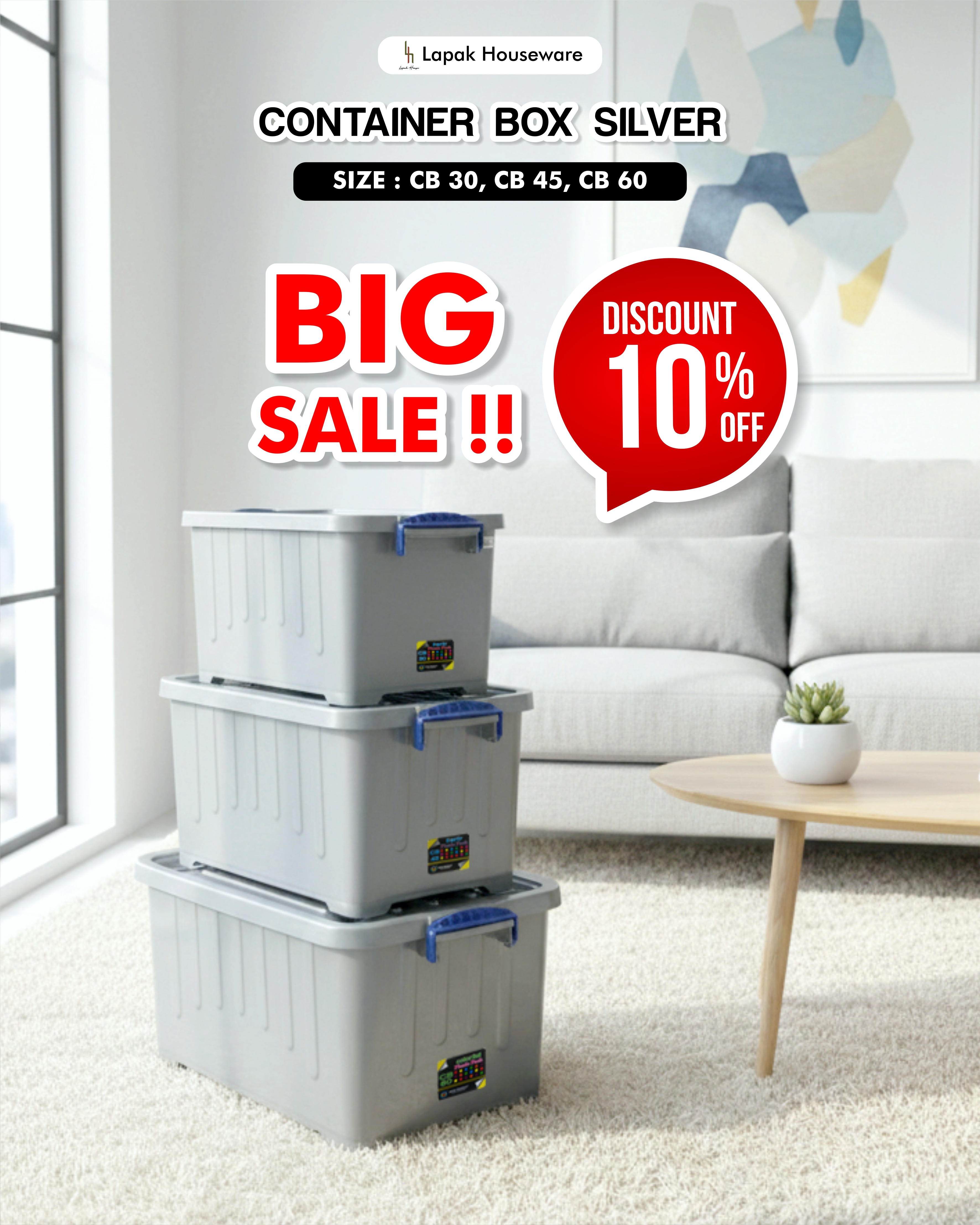 Container Box Silver CB 60