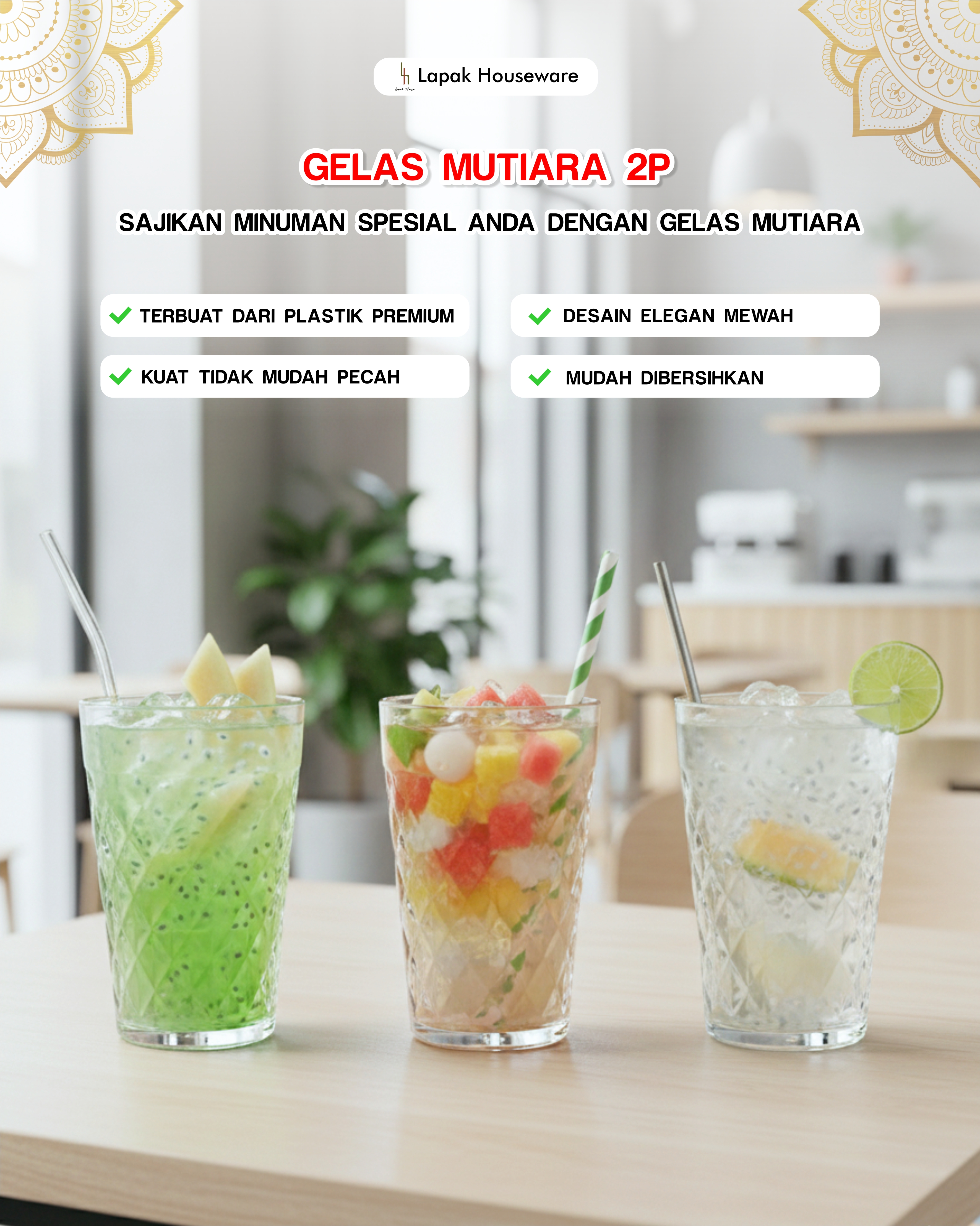 Gelas Mutiara 2P