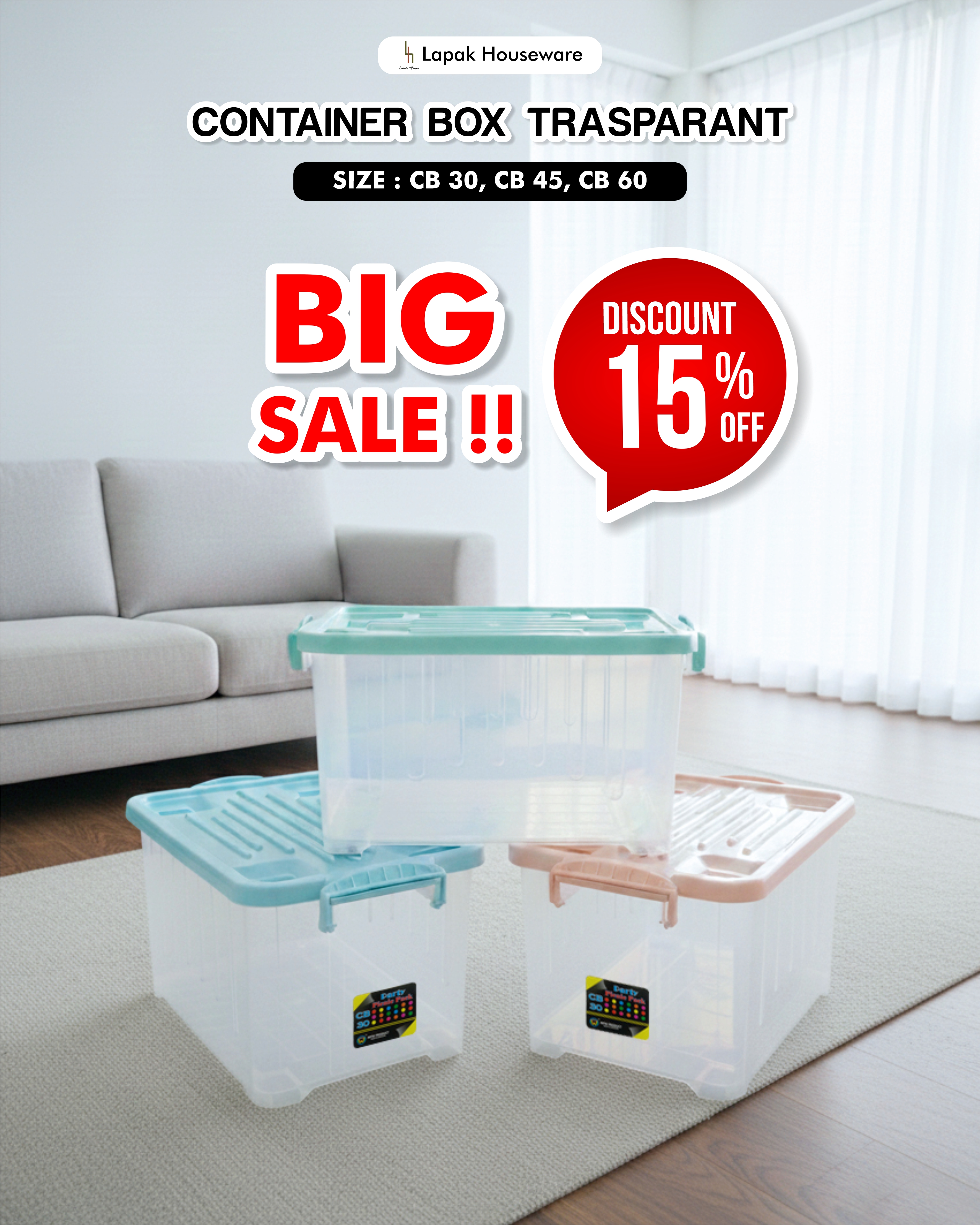 Container Box Transparan CB 60