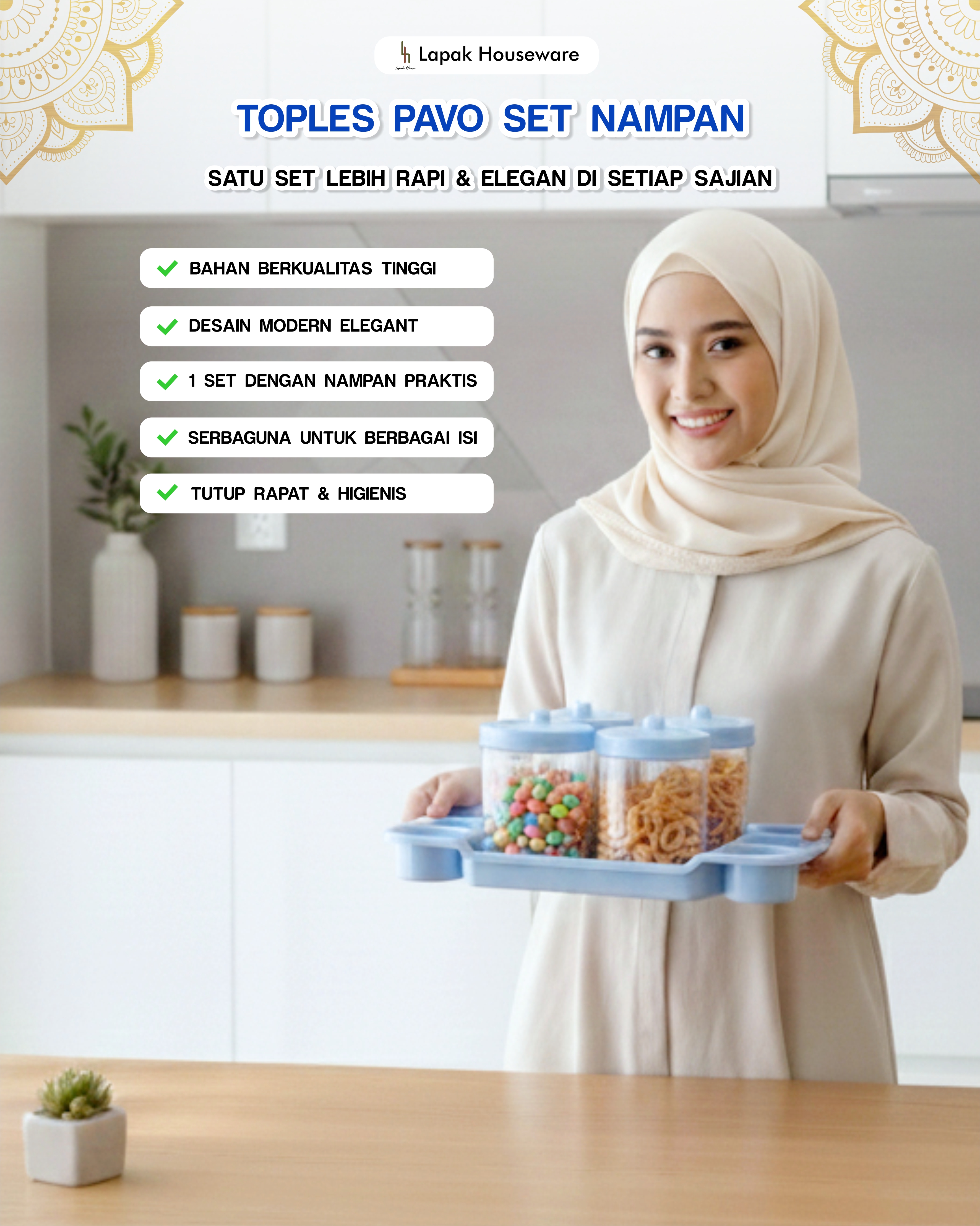 Toples Pavo Set Nampan