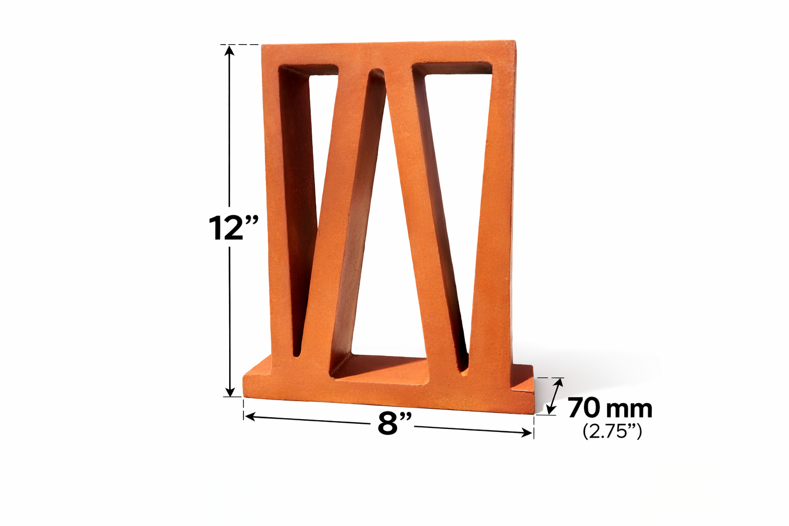 Terracotta Jali Block - Eden W Pattern