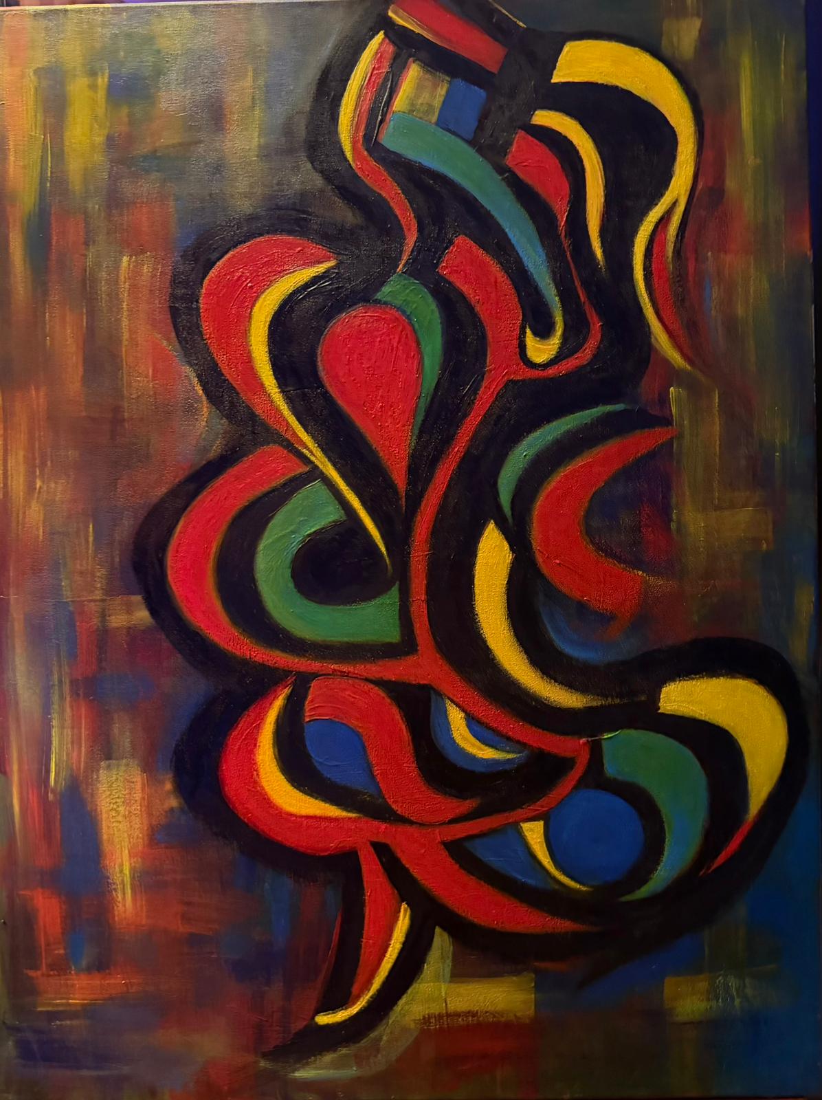 Salsa Dancing · 60 × 80 cm · Oil on canvas