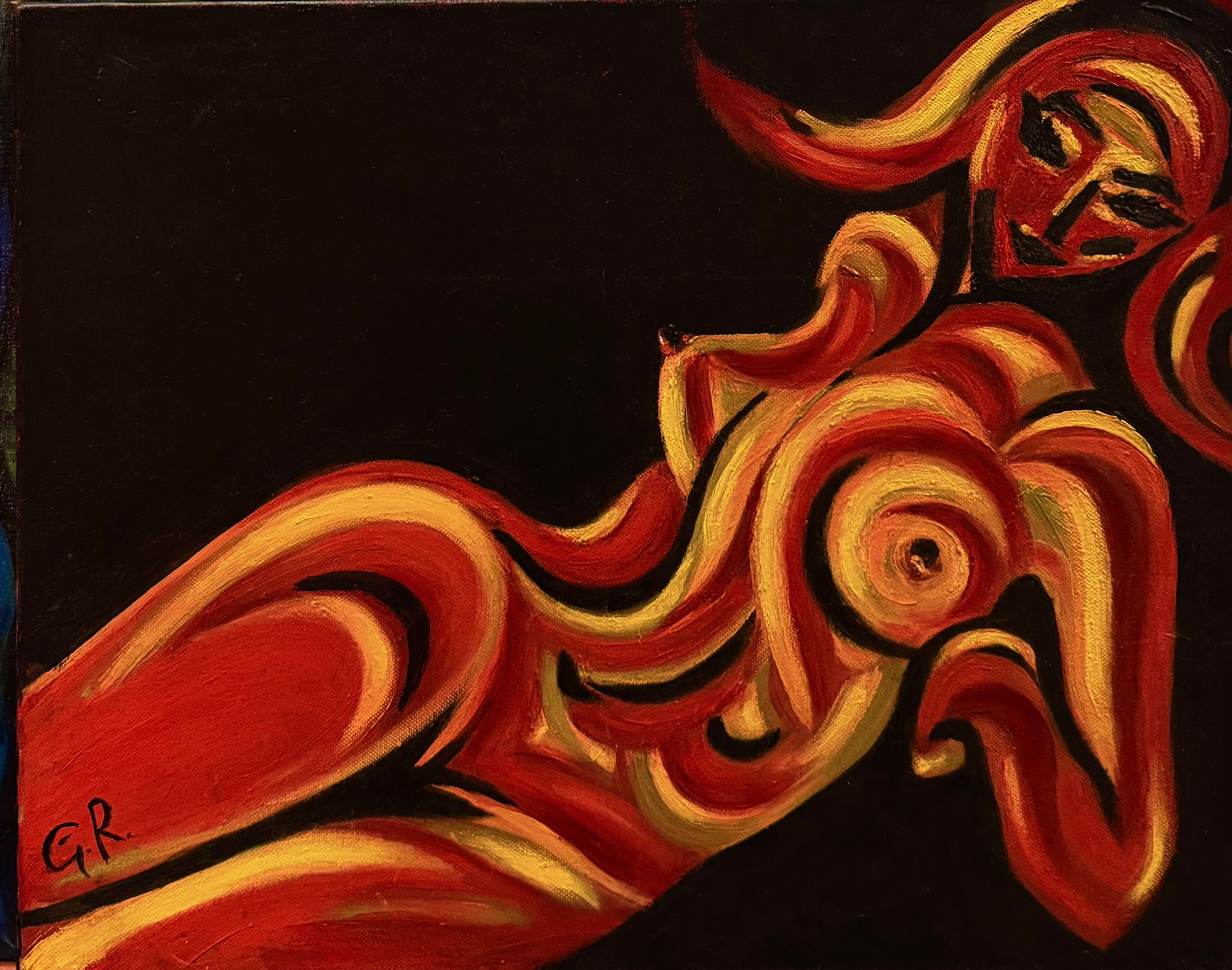 Abstract Nude Painting · 51 × 40 cm · Oil on canvas