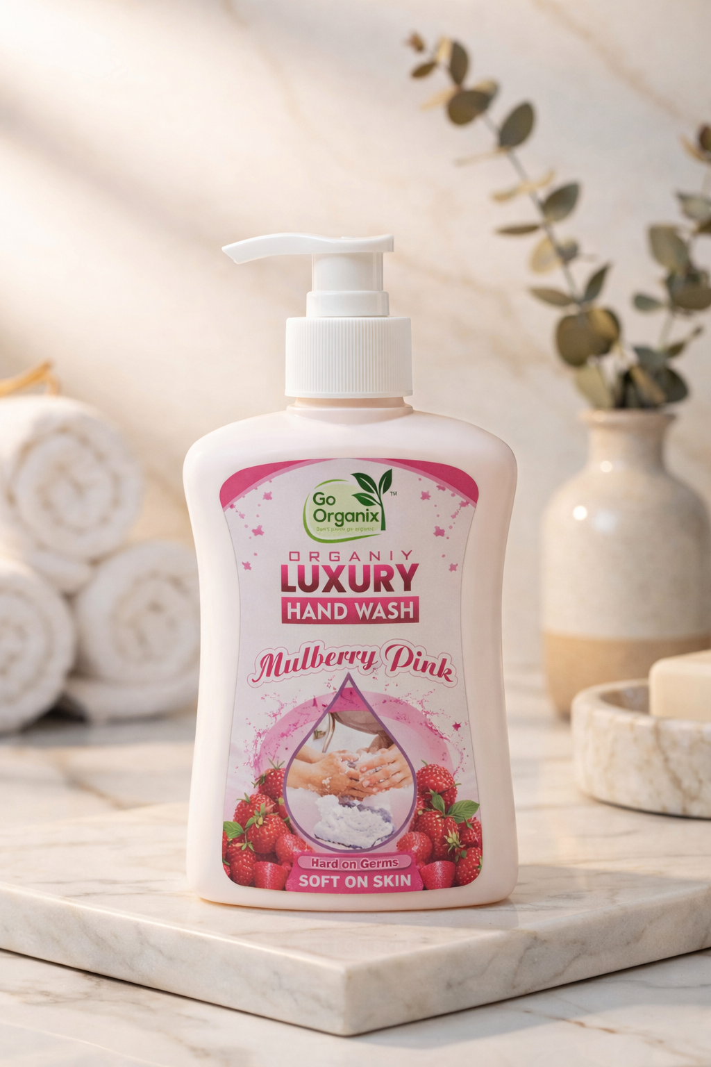 Organic Luxury Hand Wash Mulberry Pink pack of 2