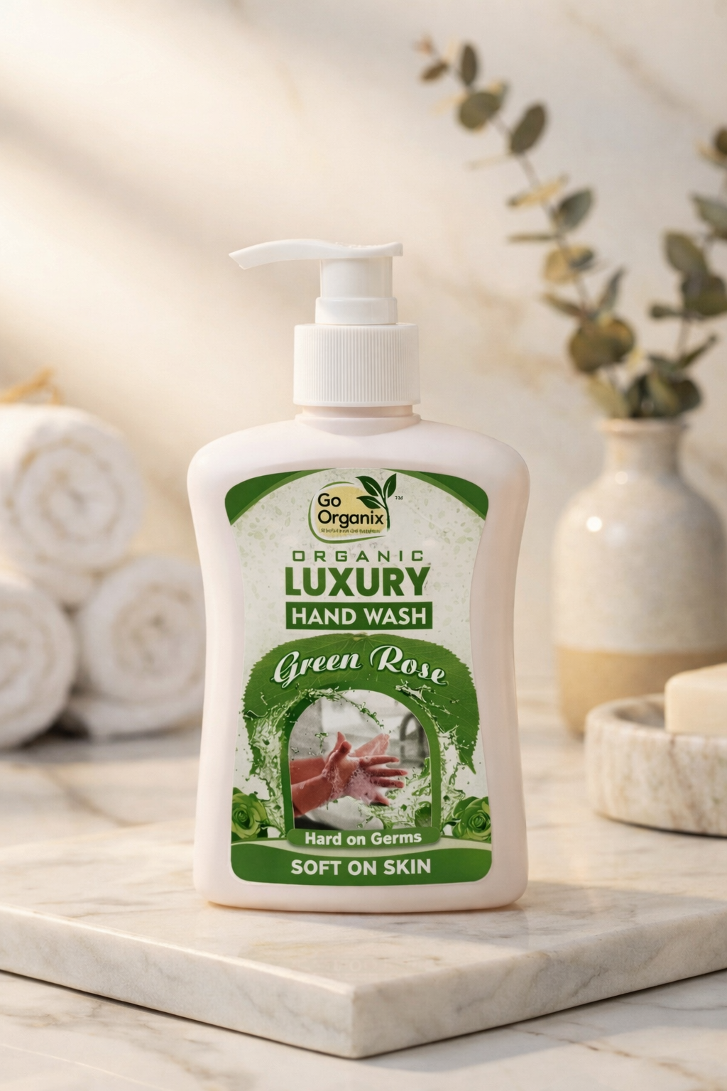 Organic Luxury Green Rose Hand Wash (Pack of 2)