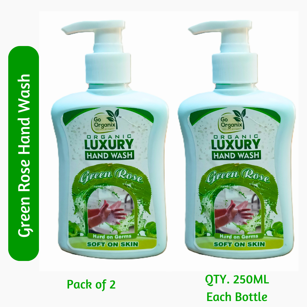 Organic Luxury Green Rose Hand Wash (Pack of 2)
