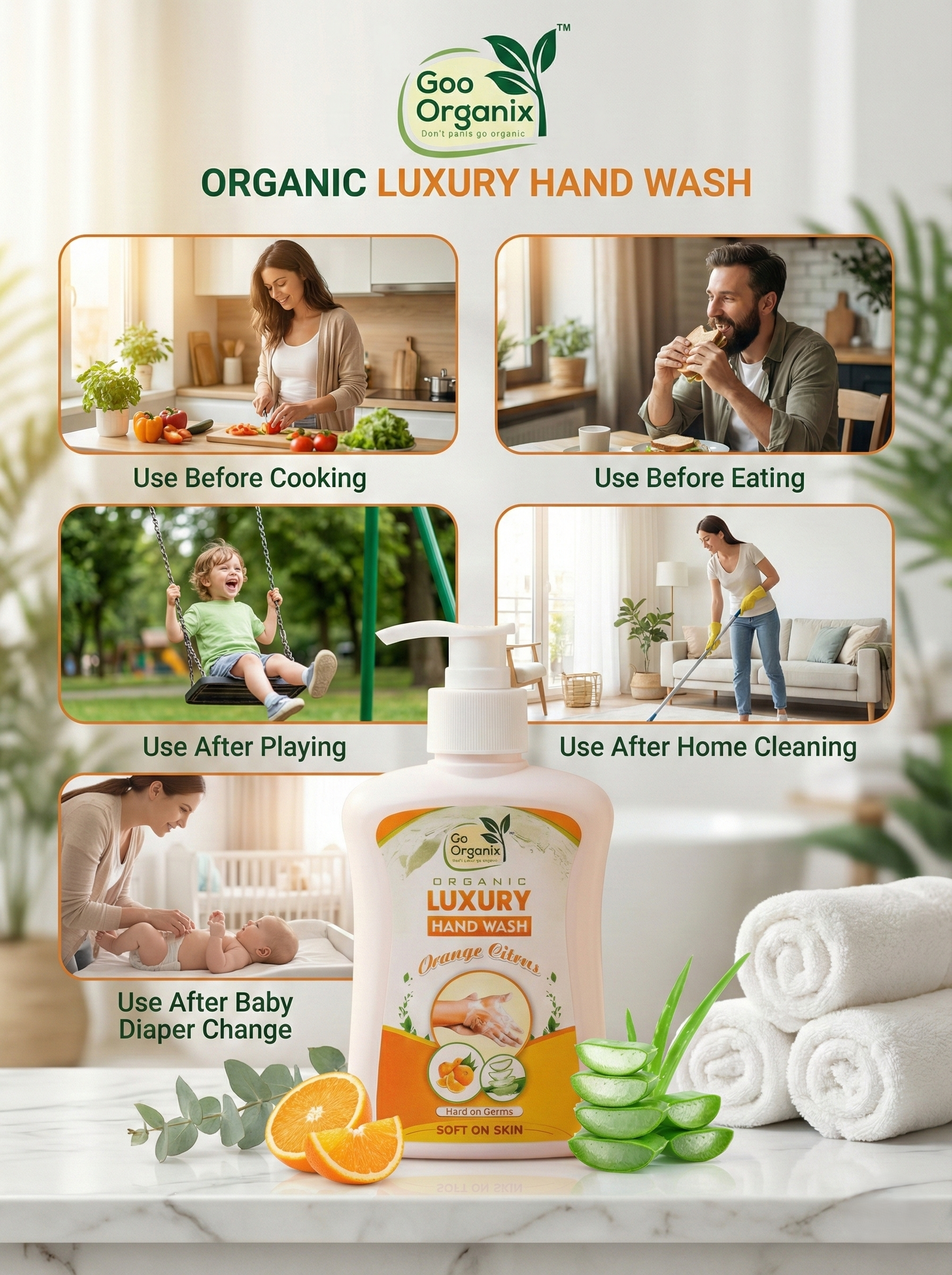 Organic Luxury Hand Wash Pack of 2