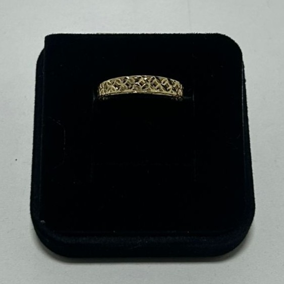 Anel Aliança Facetada