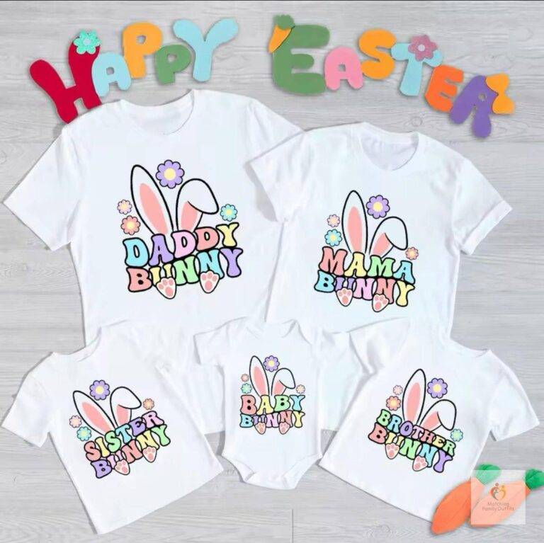 Easter Bunny Family T-Shirts Set