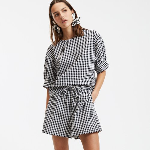 Gingham Checkered Short Set
