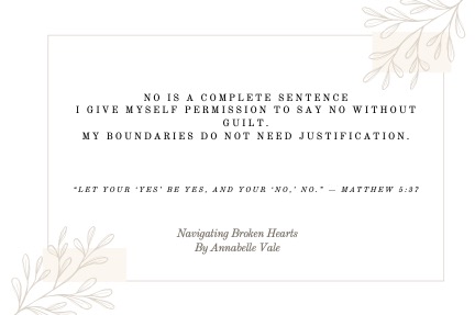 Emotional Boundaries Affirmation Cards Faith-based