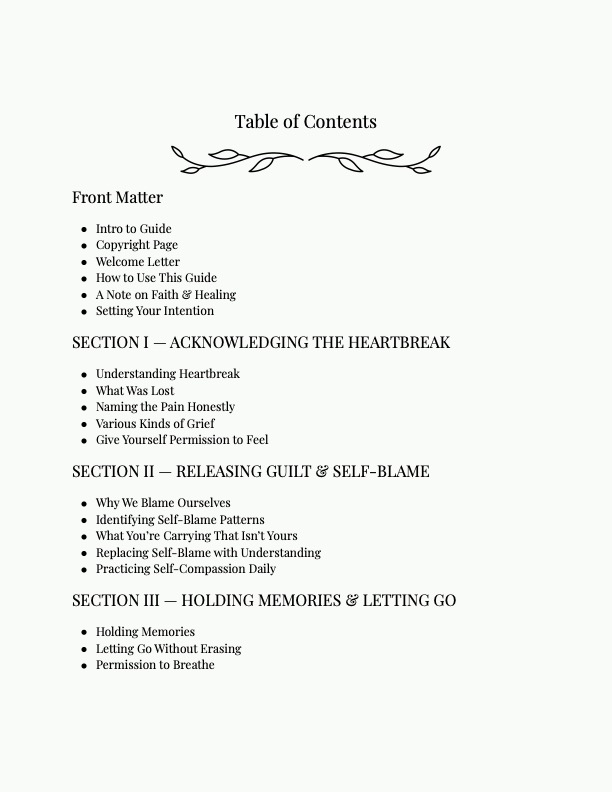 Navigating Broken Hearts Faith-based Workbook/Guide