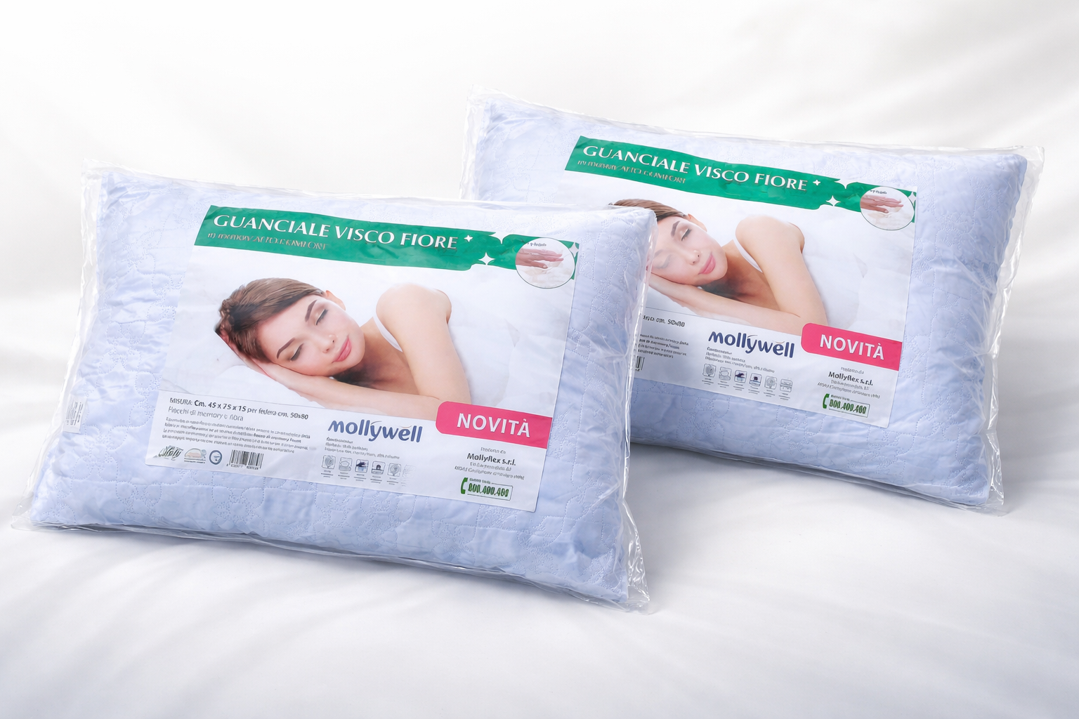 Oreiller en mémoire de forme Mollyflex