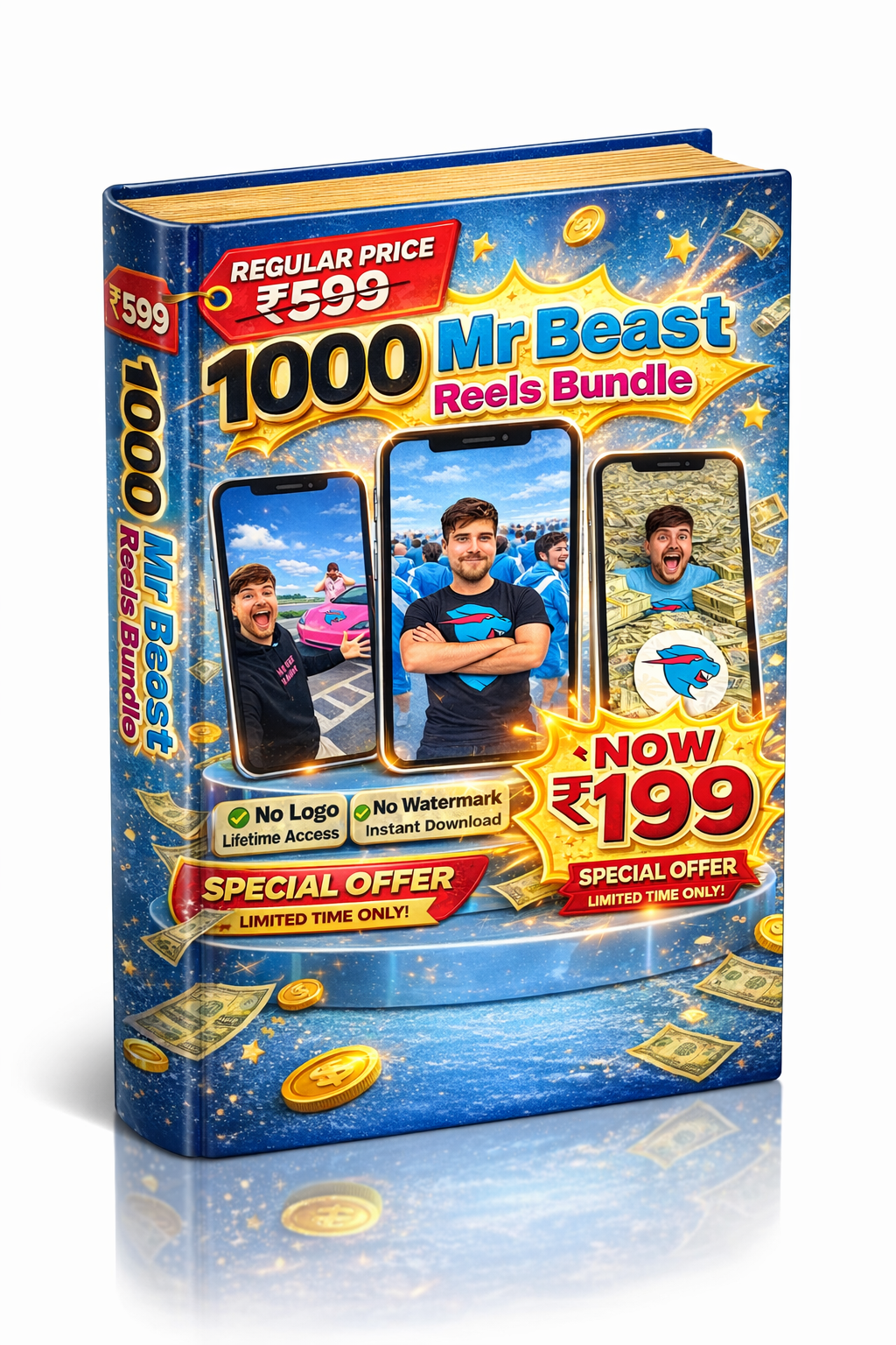 1000 Mr Beast Reels Bundle