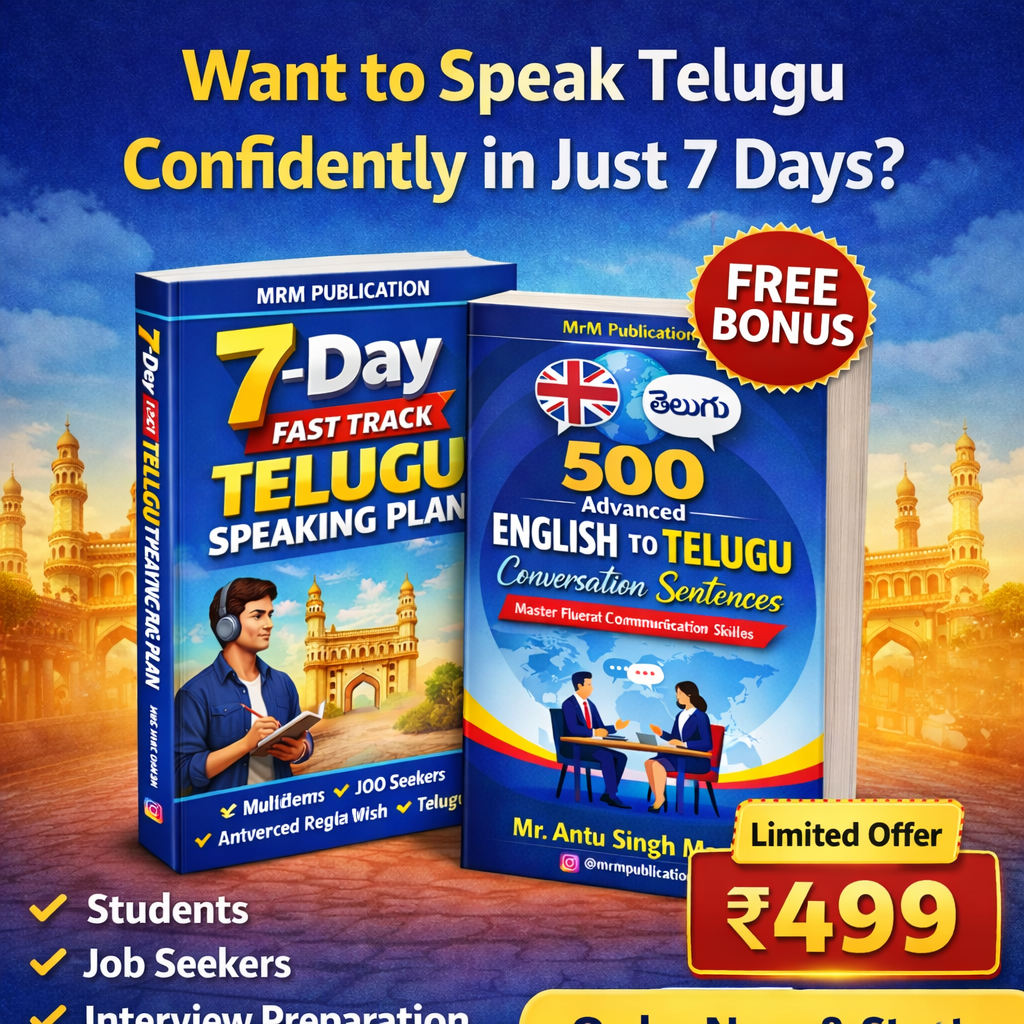 7-Day Fast Track Telugu Speaking Plan