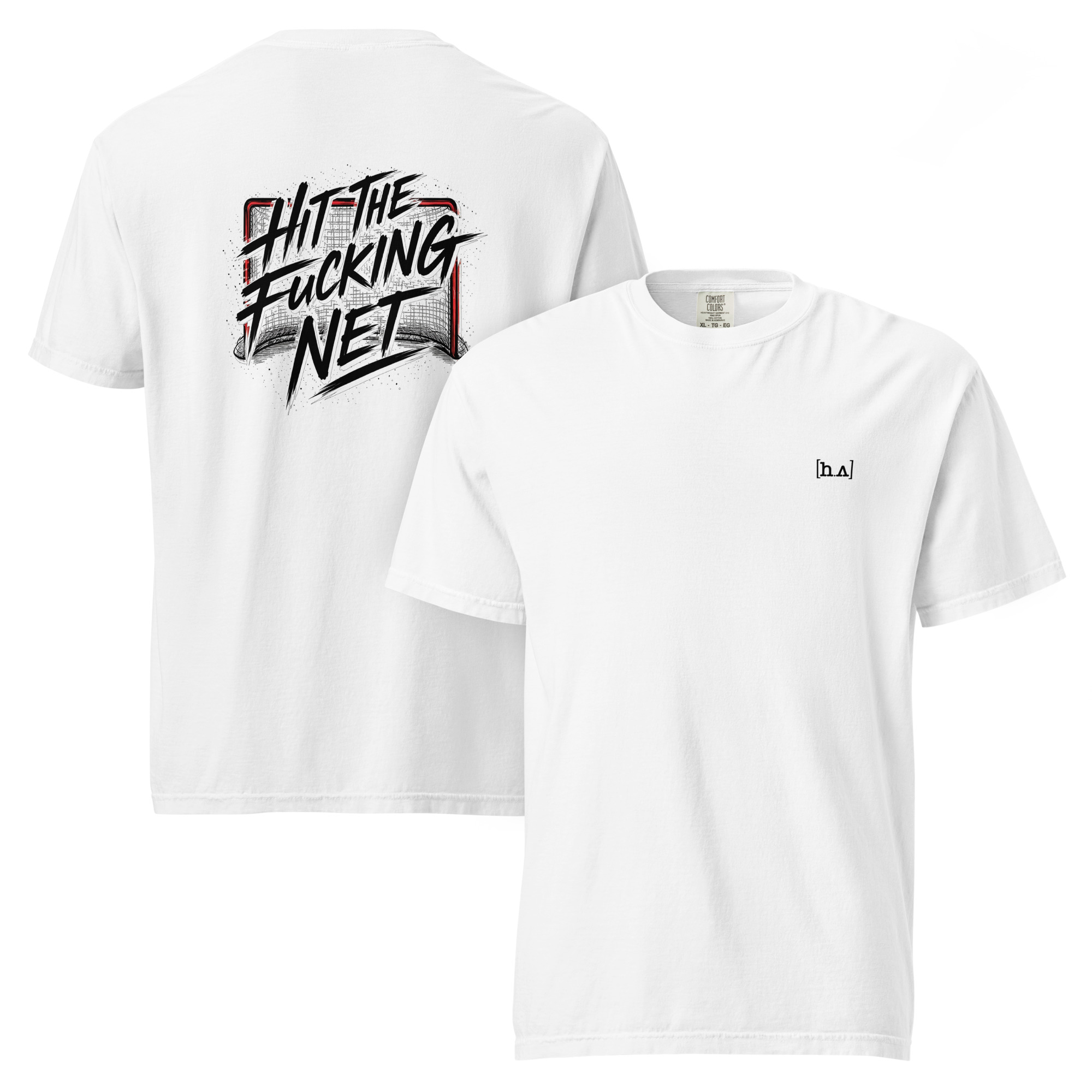 Hedz.Up - Hit the f***ing Net Backprint - Regular fit - Unisex heavy t-shirt