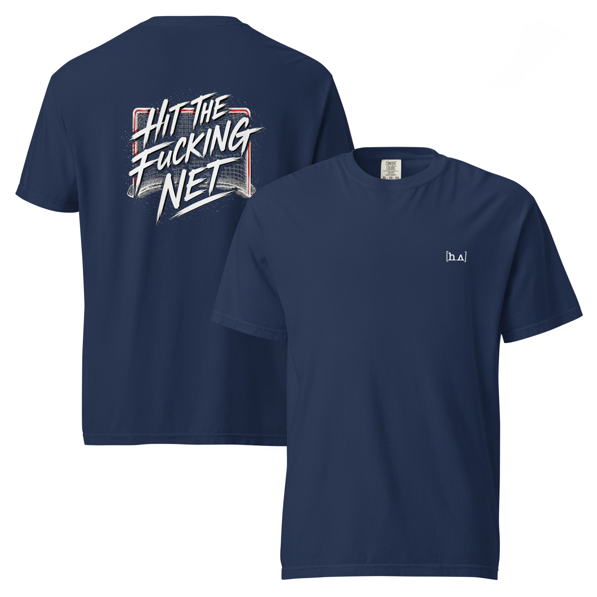 Hedz.Up - Hit the f***ing Net Backprint - Regular fit - Unisex heavy t-shirt