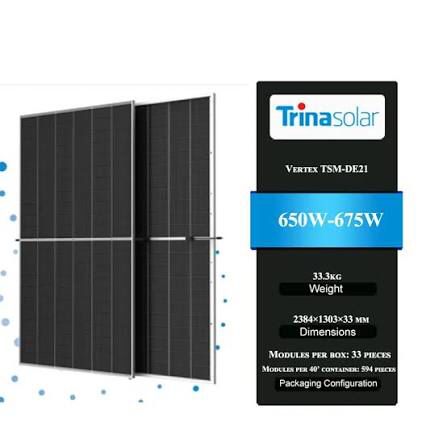 Panel Surya Trina Solar 650-670W