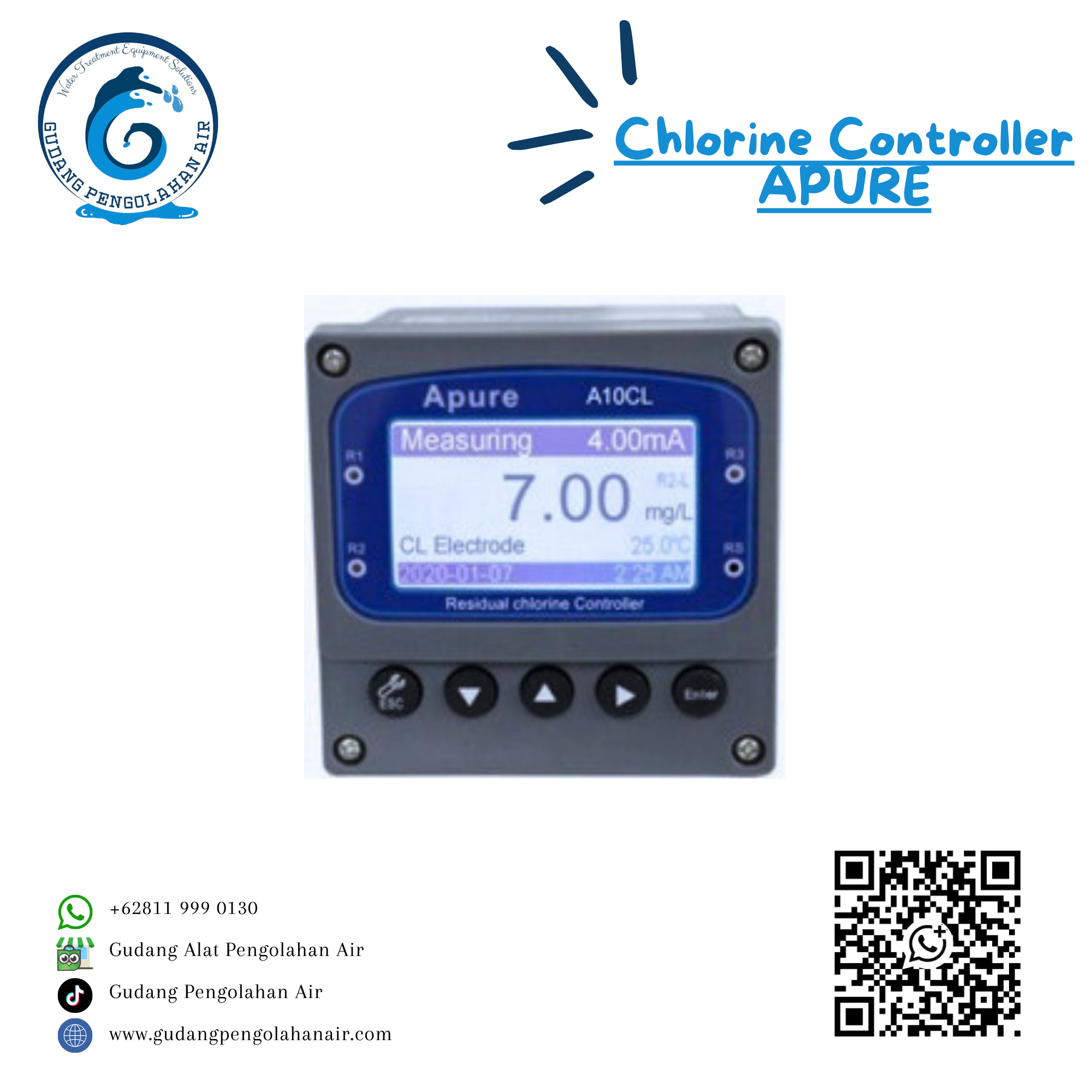 Apure A10CL Chlorine Controller 