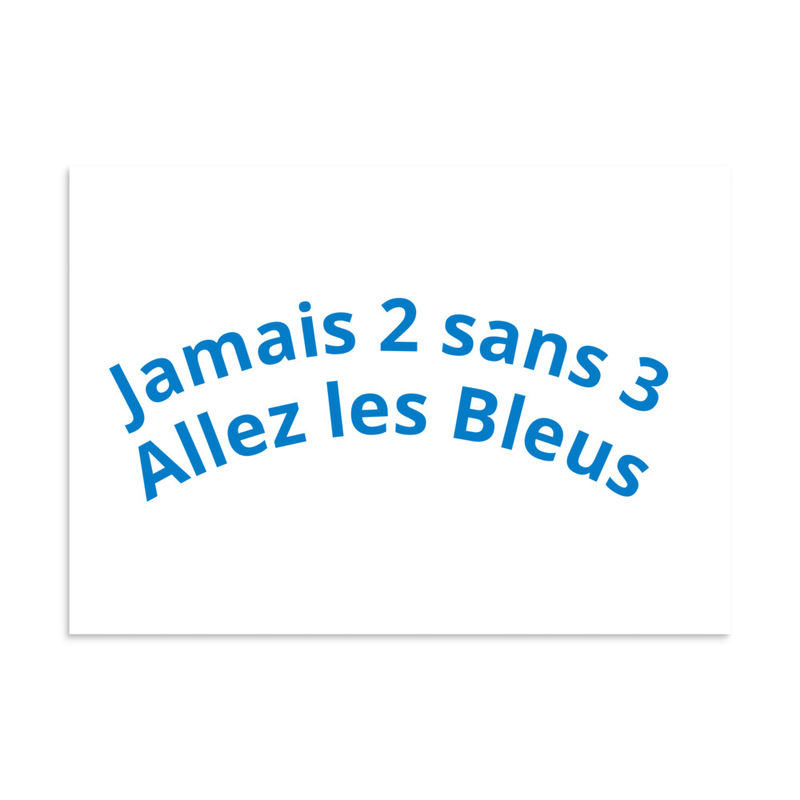 Poster à la gloire des Bleu rien de plus pour feter la troisème etoile