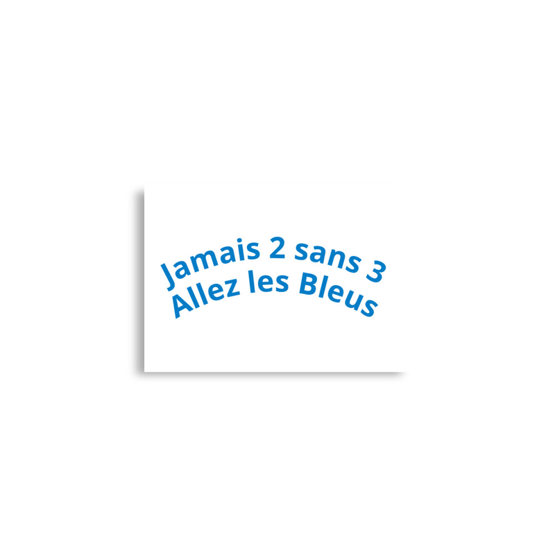 Poster à la gloire des Bleu rien de plus pour feter la troisème etoile
