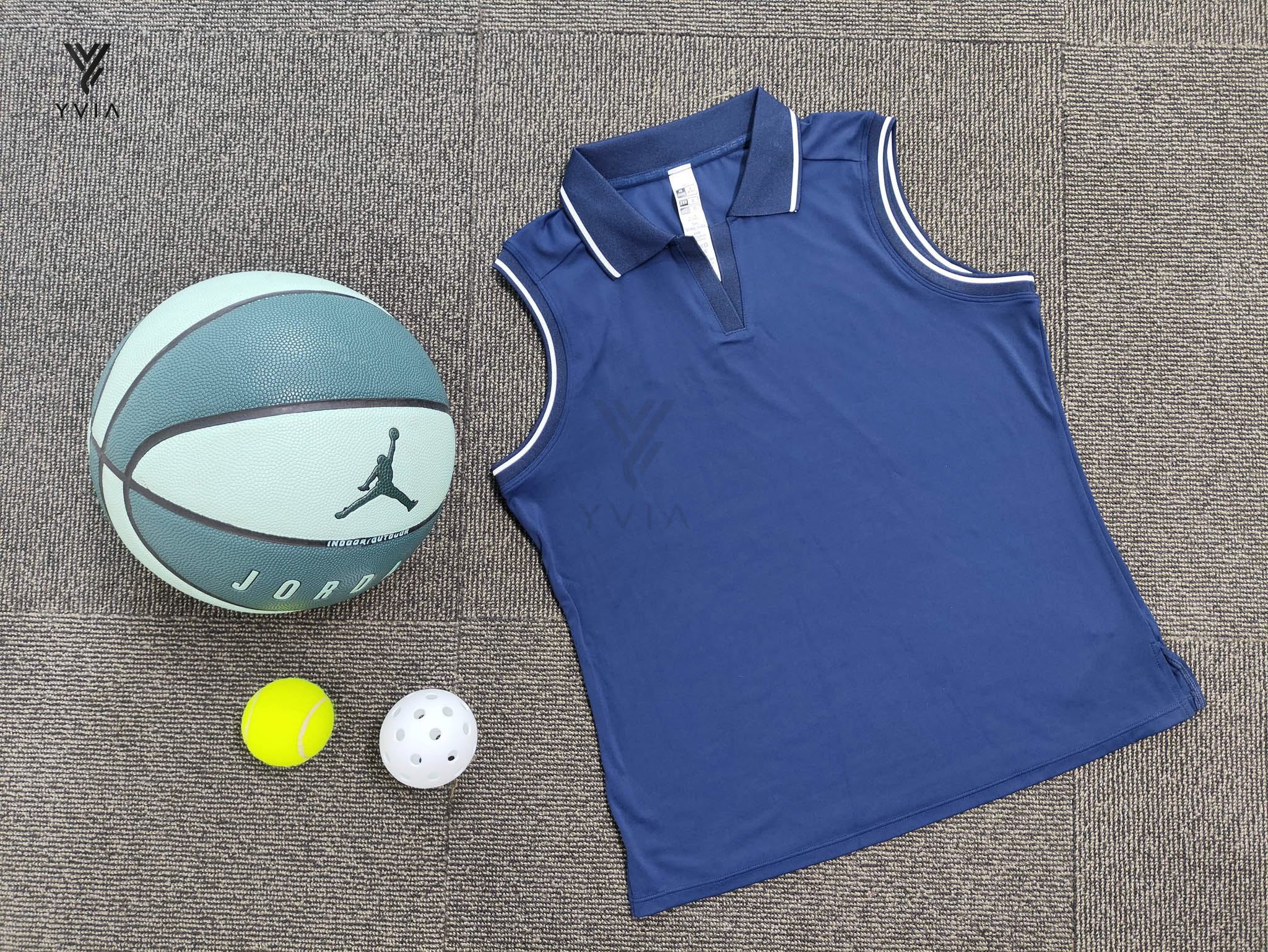 Áo Polo Sát Nách Nữ Form Suông